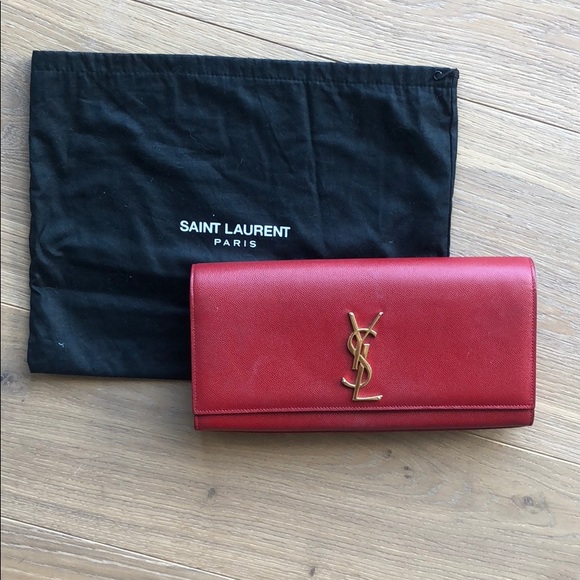 Yves Saint Laurent Handbags - Ysl ❤️ red clutch 🎁